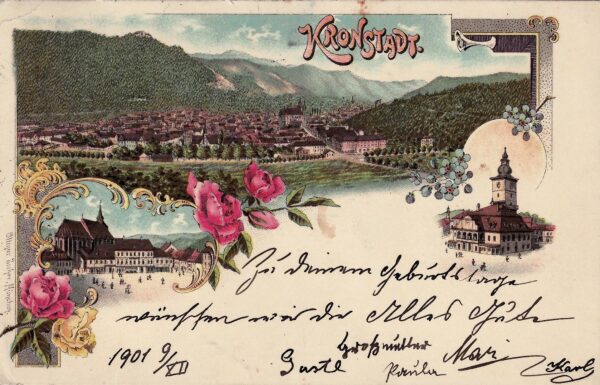 Carte poștală ilustrată – Brașov, Kronstadt