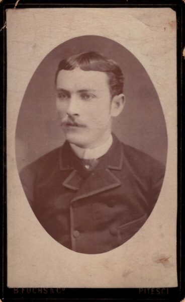 Portret de tânăr cdv Fuchs